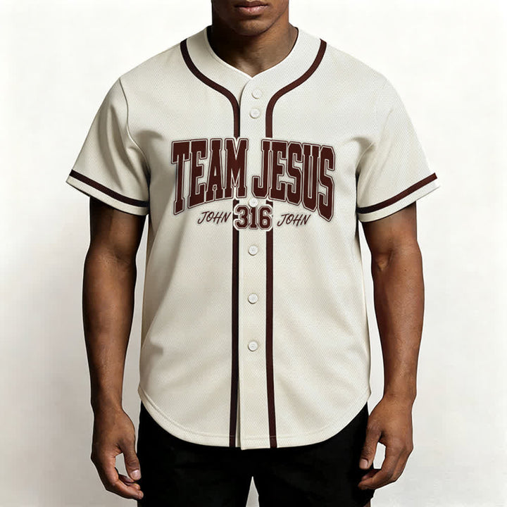 Christianartworkshop Sporty Team Jesus John 316 Inspirational Scripture Statement Unisex Baseball Jersey - image 31