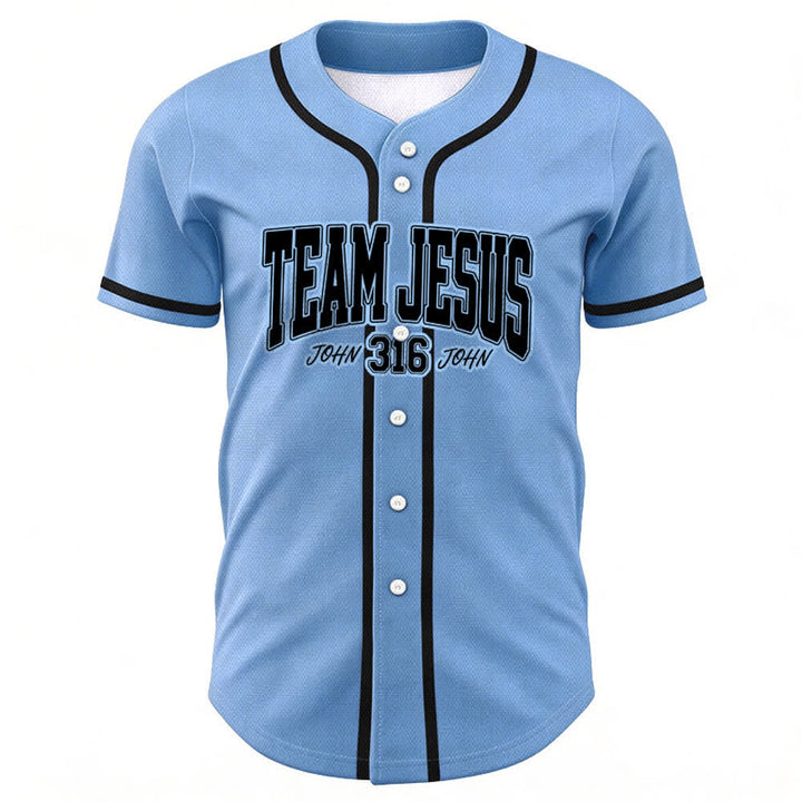 Christianartworkshop Sporty Team Jesus John 316 Inspirational Scripture Statement Unisex Baseball Jersey - image 36