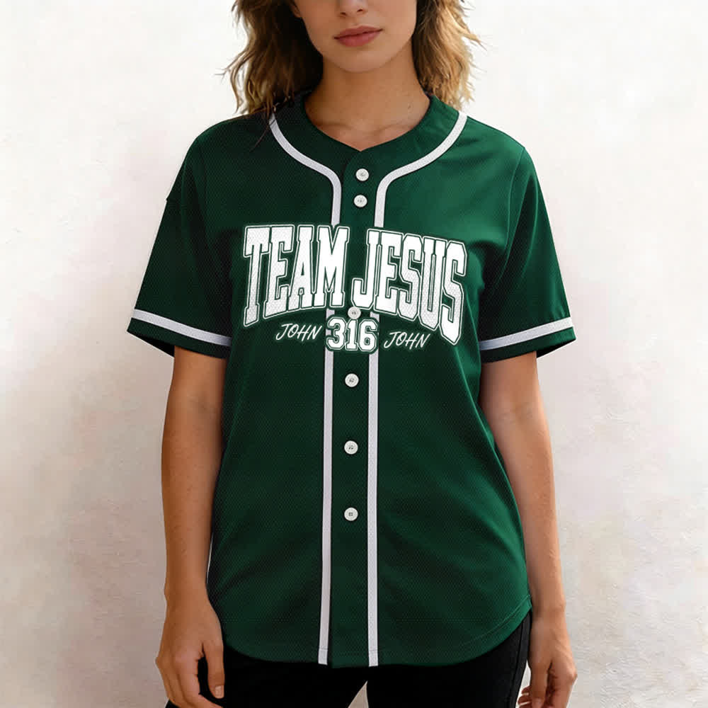 Christianartworkshop Sporty Team Jesus John 316 Inspirational Scripture Statement Unisex Baseball Jersey - image 47