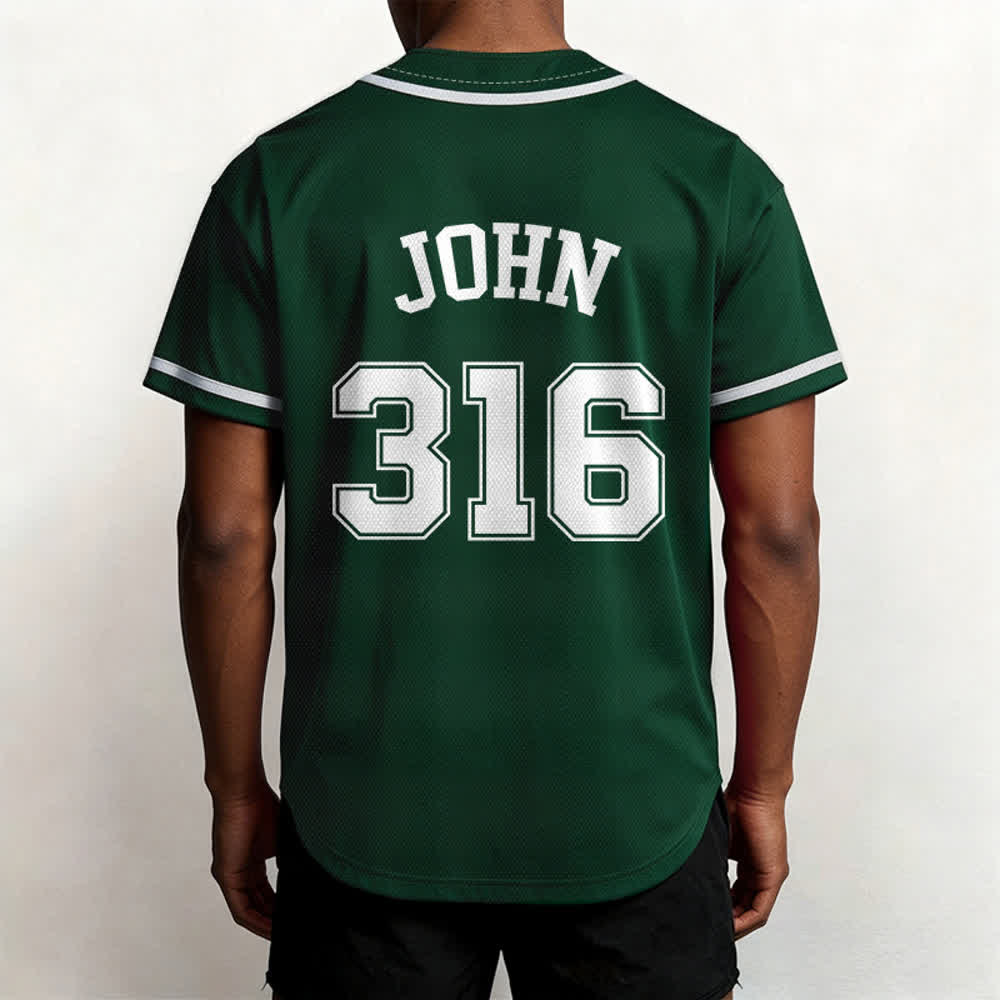 Christianartworkshop Sporty Team Jesus John 316 Inspirational Scripture Statement Unisex Baseball Jersey - image 46
