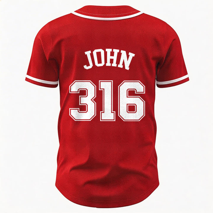 Christianartworkshop Sporty Team Jesus John 316 Inspirational Scripture Statement Unisex Baseball Jersey - image 51