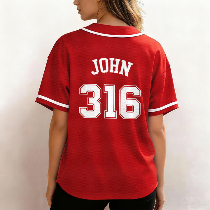 Christianartworkshop Sporty Team Jesus John 316 Inspirational Scripture Statement Unisex Baseball Jersey - image 55