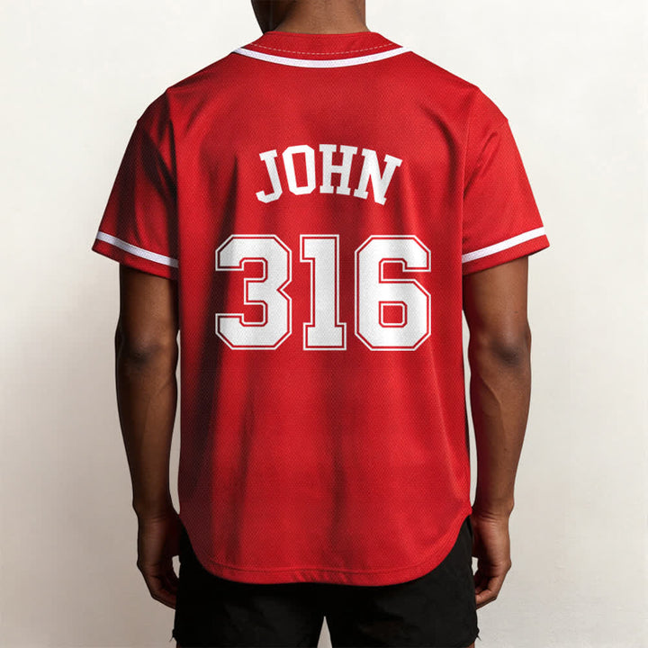 Christianartworkshop Sporty Team Jesus John 316 Inspirational Scripture Statement Unisex Baseball Jersey - image 53