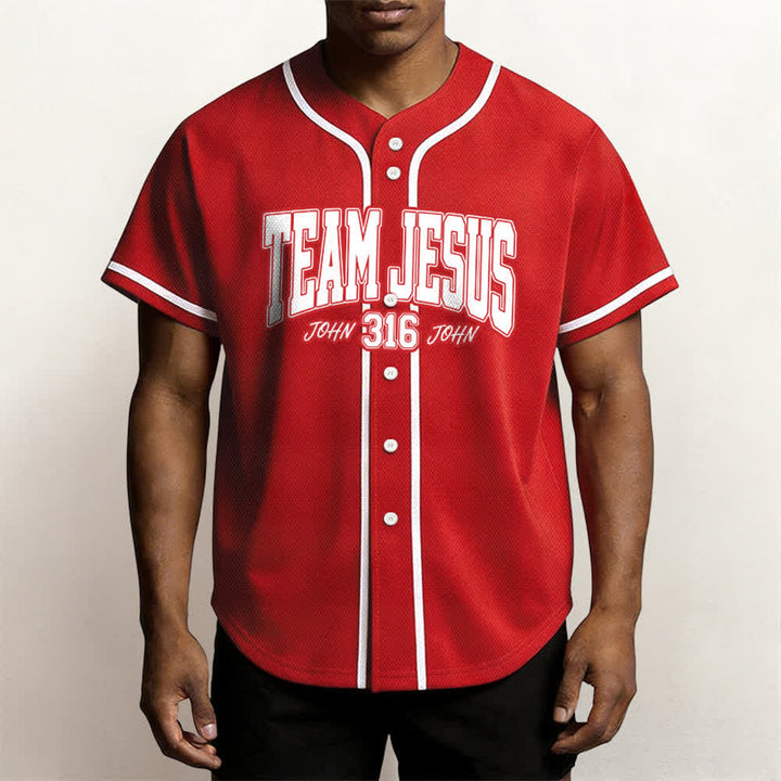 Christianartworkshop Sporty Team Jesus John 316 Inspirational Scripture Statement Unisex Baseball Jersey - image 52