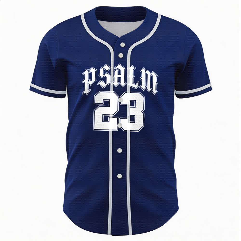 Christianartworkshop Peace Dove & Faith Slogan Religious Psalm 23 Athletic Design Unisex Baseball Jersey - image 15