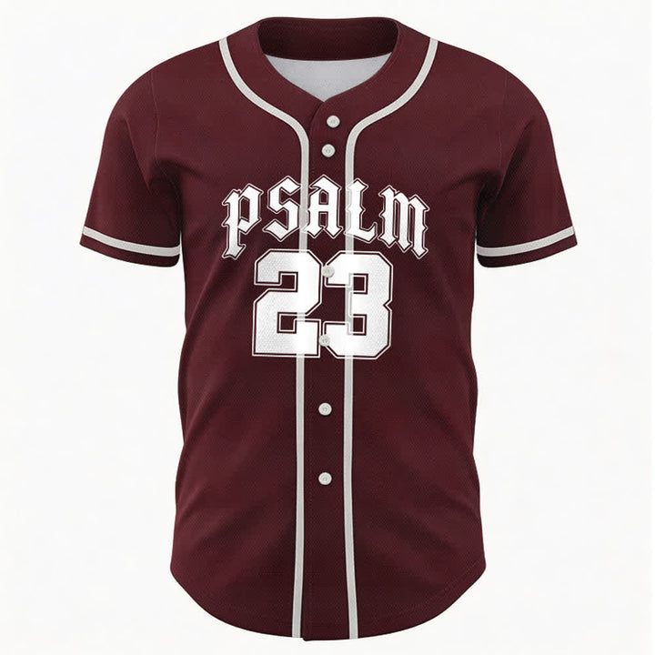 Christianartworkshop Peace Dove & Faith Slogan Religious Psalm 23 Athletic Design Unisex Baseball Jersey - image 22