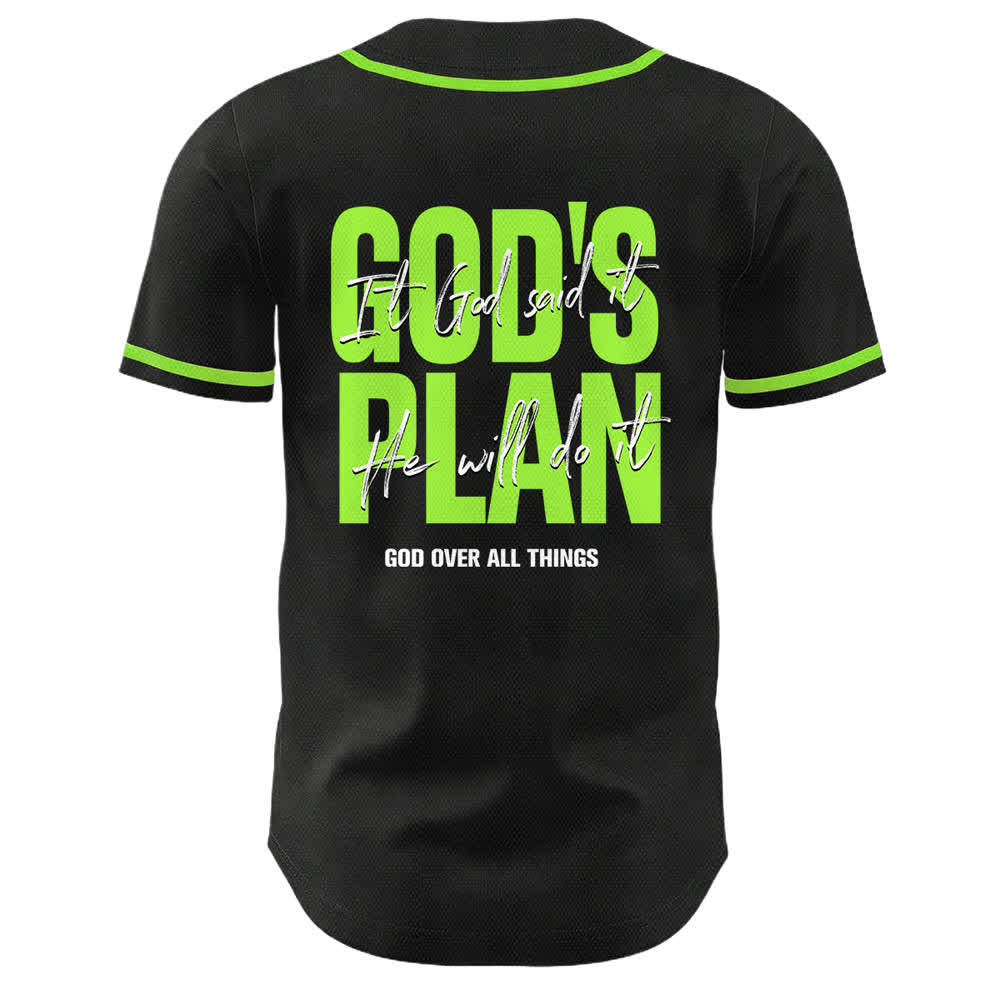 Christianartworkshop God's Plan Praying Hands Faith Slogan Dual Side Printed Unisex Baseball Jersey - image 22
