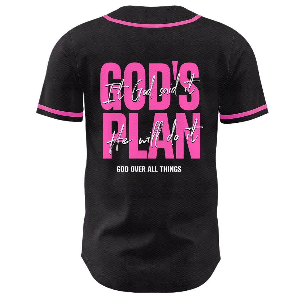 Christianartworkshop God's Plan Praying Hands Faith Slogan Dual Side Printed Unisex Baseball Jersey - image 19