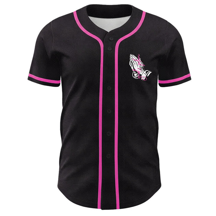 Christianartworkshop God's Plan Praying Hands Faith Slogan Dual Side Printed Unisex Baseball Jersey - image 20