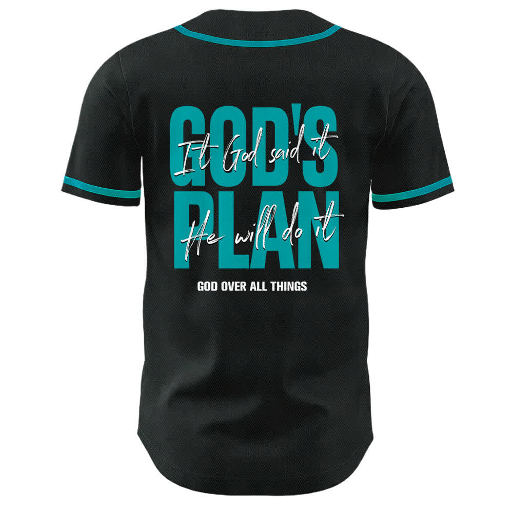 Christianartworkshop God's Plan Praying Hands Faith Slogan Dual Side Printed Unisex Baseball Jersey - image 13