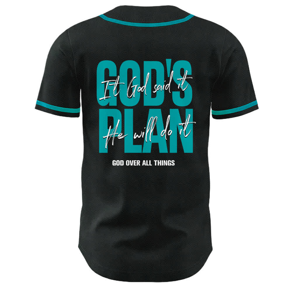 Christianartworkshop God's Plan Praying Hands Faith Slogan Dual Side Printed Unisex Baseball Jersey - image 13