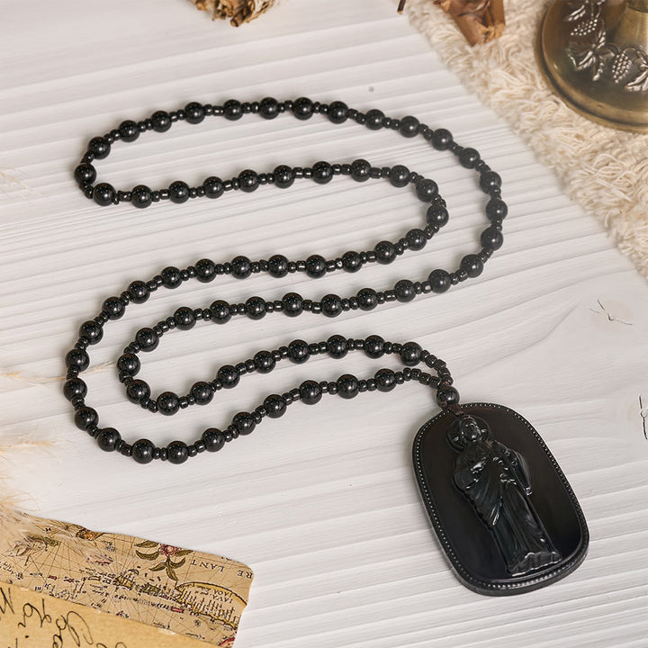 FREE Today: Relief‑Molded Holy Portrait Beaded Necklace: Token of Serene Divine Solace for Daily Devotion - image 9