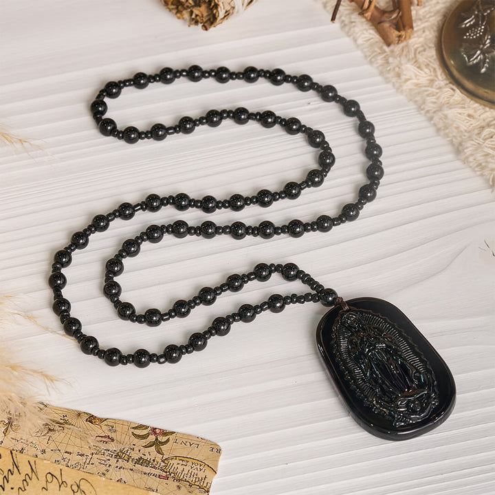 FREE Today: Relief‑Molded Holy Portrait Beaded Necklace: Token of Serene Divine Solace for Daily Devotion - image 16