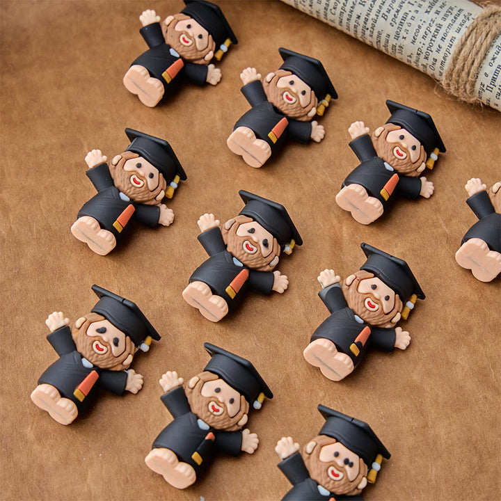 Christianartworkshop Mini Jesus Figurine Ornaments: Graduation Cap Open-Arm PVC Decor, Emblem of Hopeful Heavenly Blessing - image 6