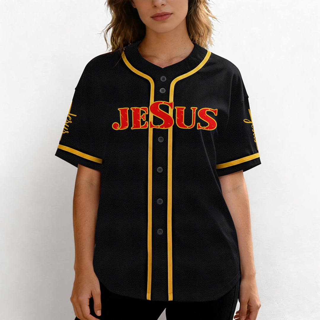 Christianartworkshop Jesus Cross Nail and Crown of Thorns Baseball Jersey - image 37