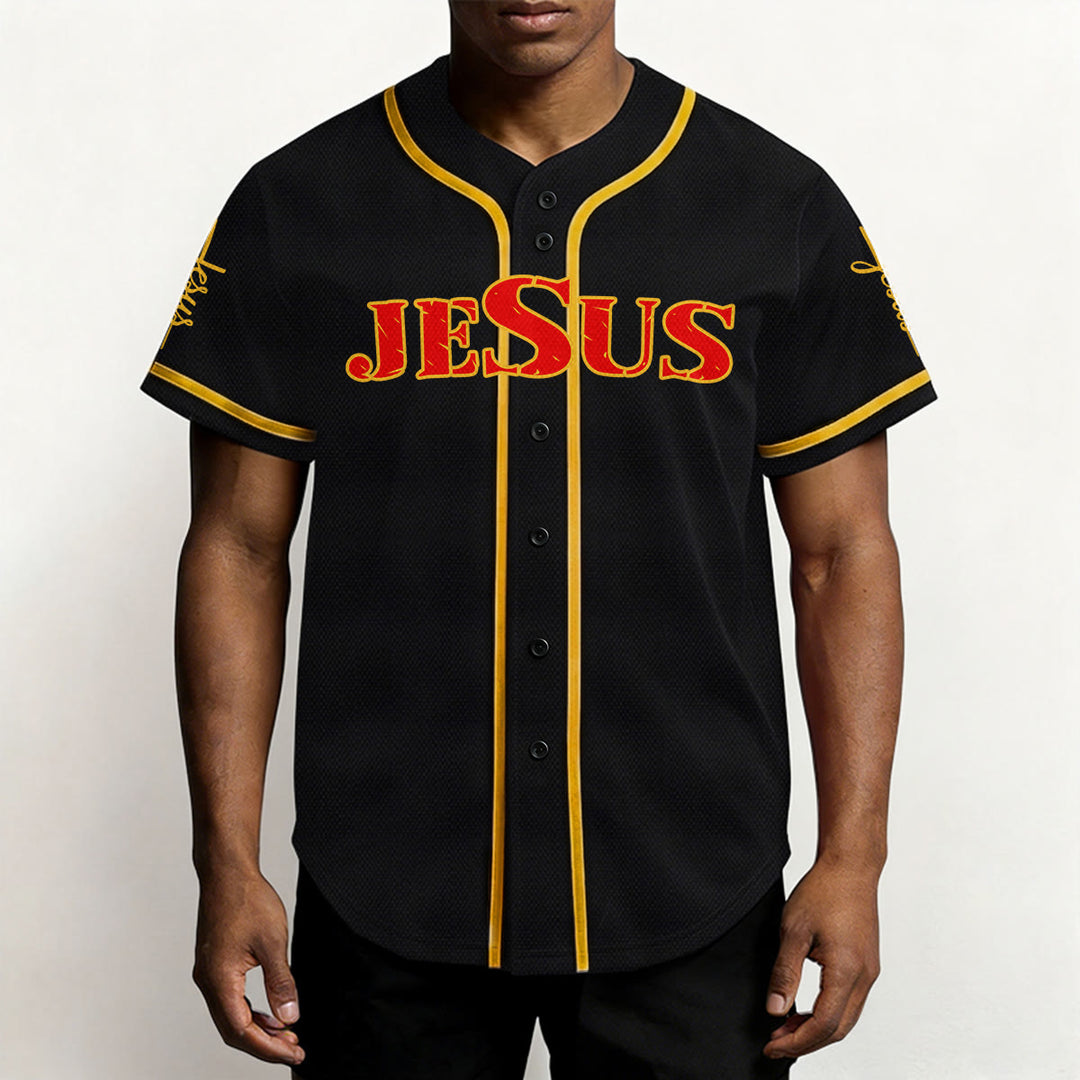 Christianartworkshop Jesus Cross Nail and Crown of Thorns Baseball Jersey - image 35