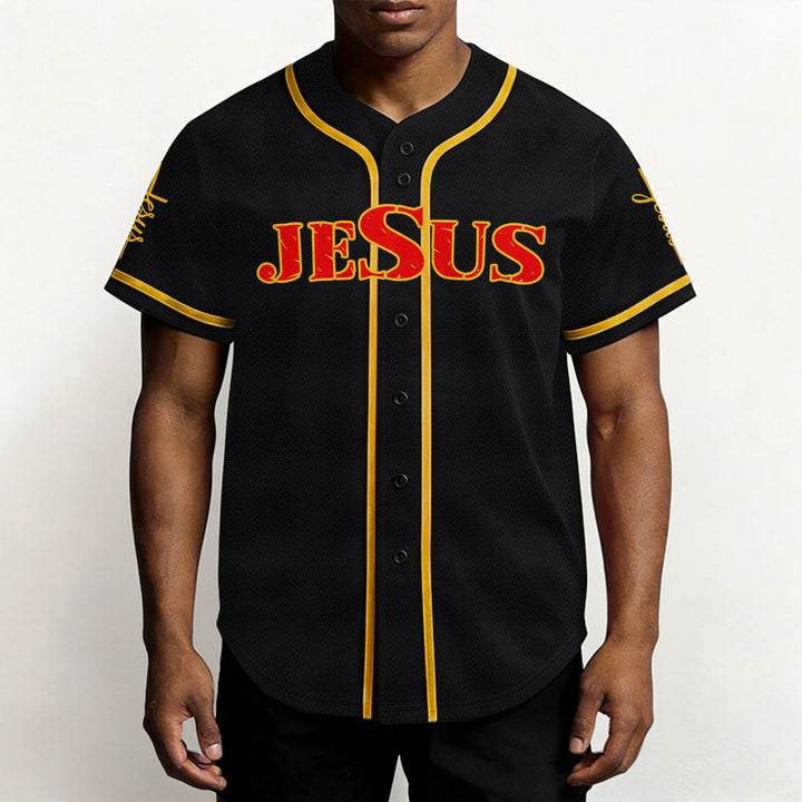 Christianartworkshop Jesus Cross Nail and Crown of Thorns Baseball Jersey - image 35