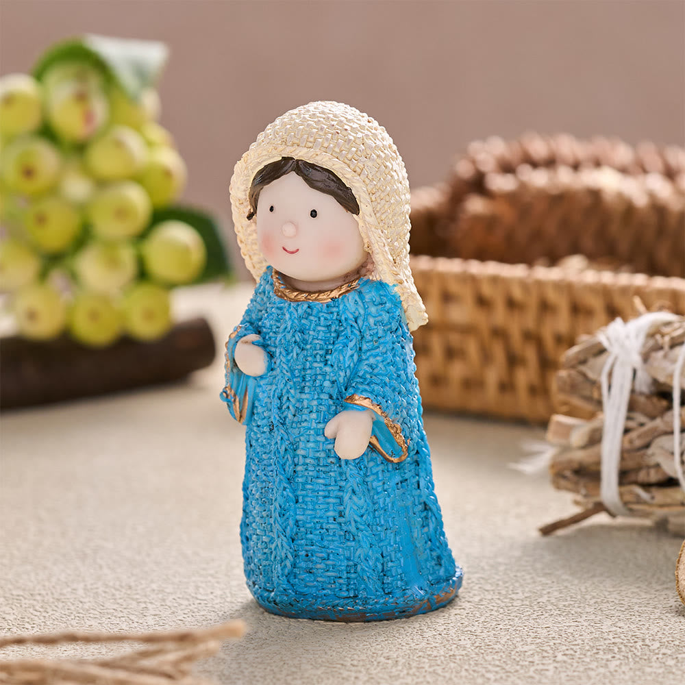 Christianartworkshop Mini Nativity Pair Character Ornaments: Symbol of Quiet Heavenly Harmony - image 7