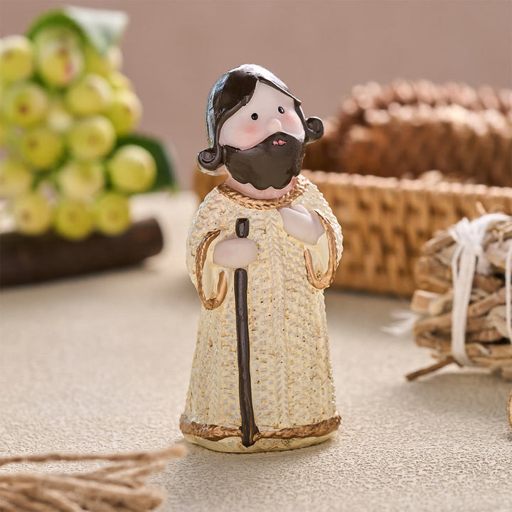 Christianartworkshop Mini Nativity Pair Character Ornaments: Symbol of Quiet Heavenly Harmony - image 4
