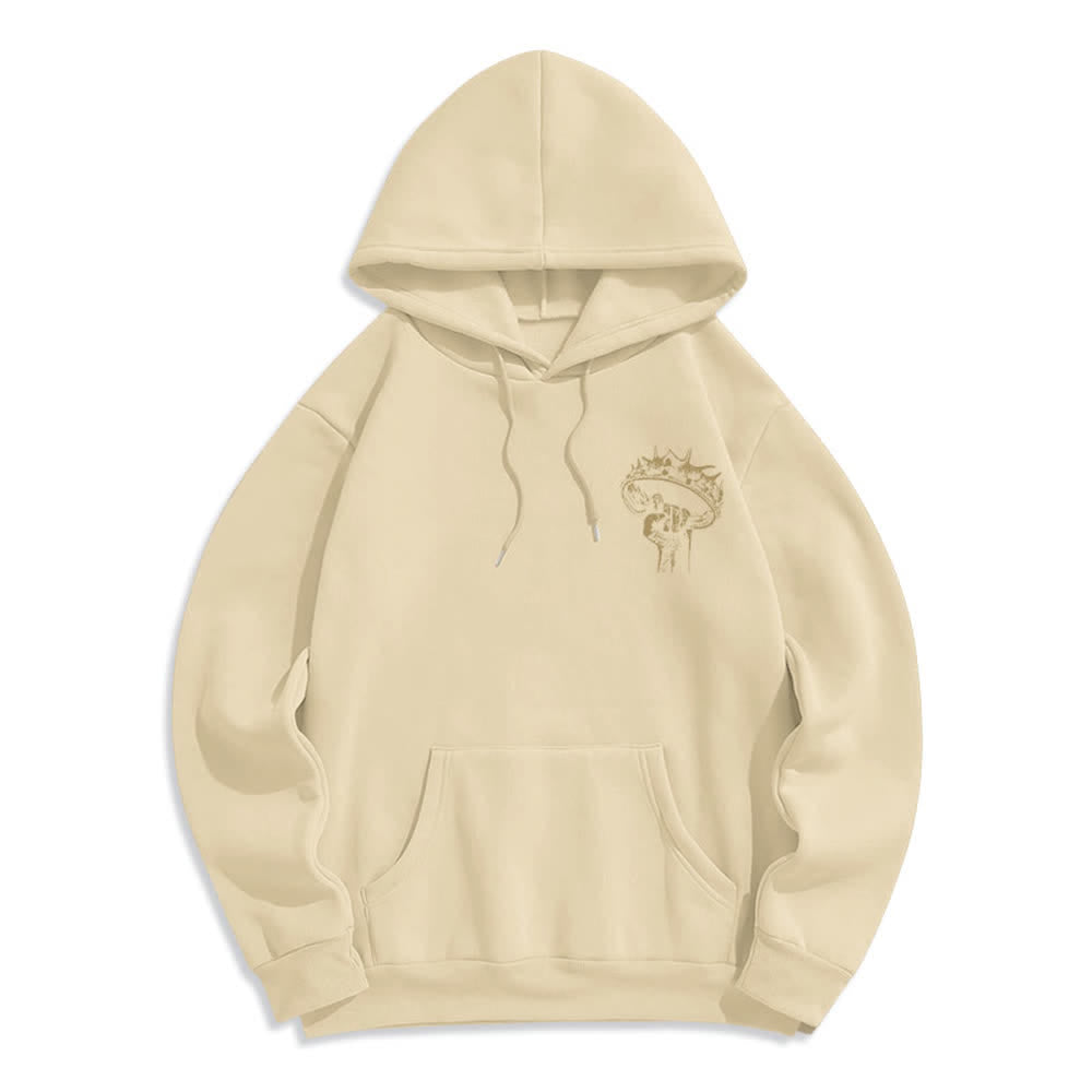 Christianartworkshop Jesus Is King Gothic Graphic Pullover Fleece Lined Polyester Hoodie - image 20