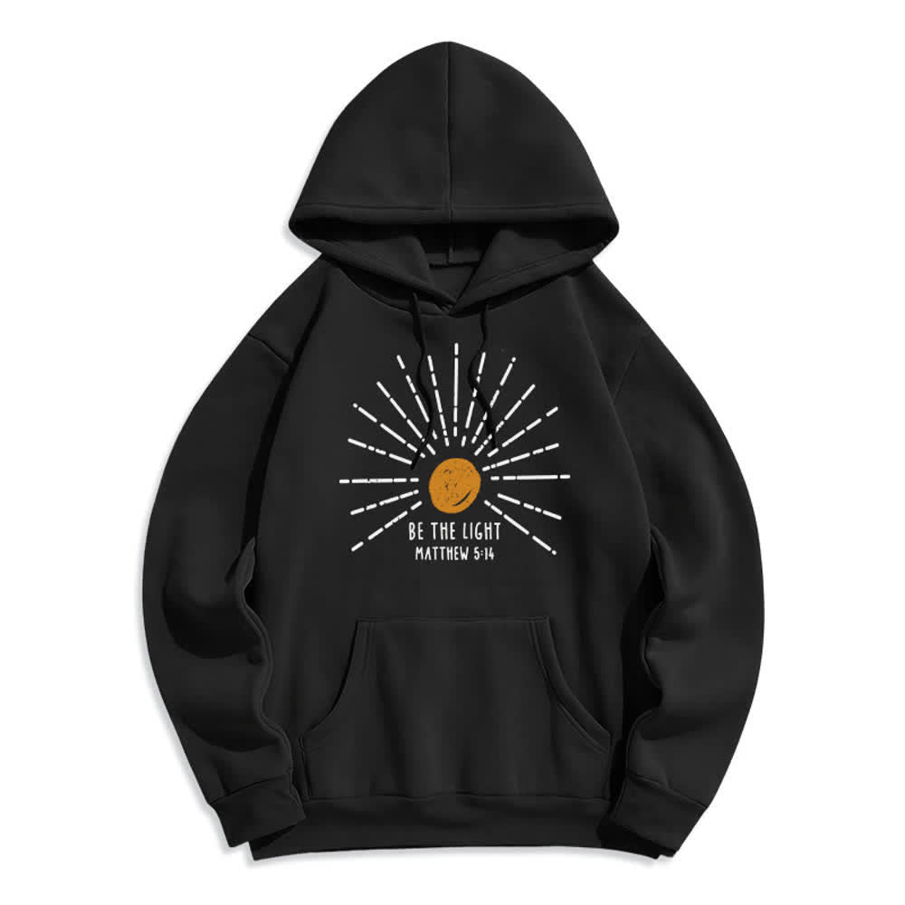 Christianartworkshop Be The Light Matthew 5:14 Pullover Hoodie - Black - 2XL - image 1