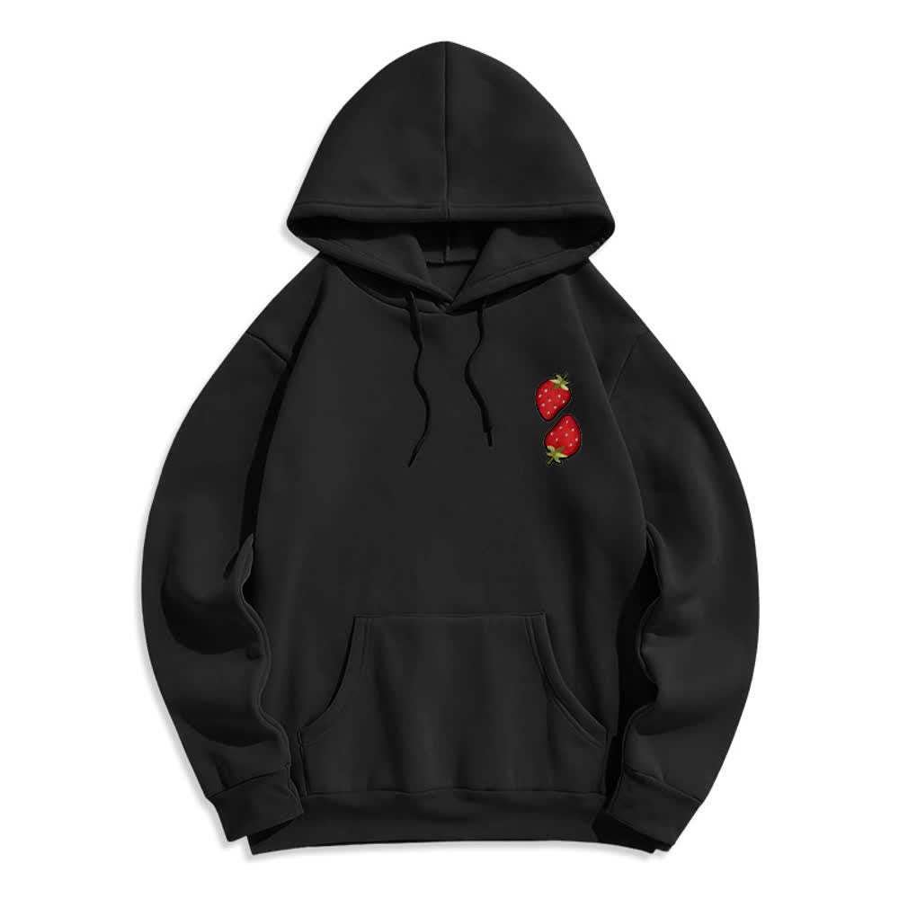 Christianartworkshop Fruit Of The Spirit Strawberry Print Pullover Fleece Lined Polyester Hoodie - image 8