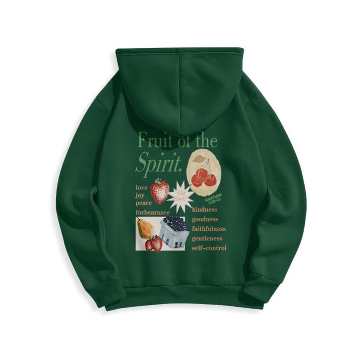 Christianartworkshop Fruit Of The Spirit Strawberry Print Pullover Fleece Lined Polyester Hoodie - image 19