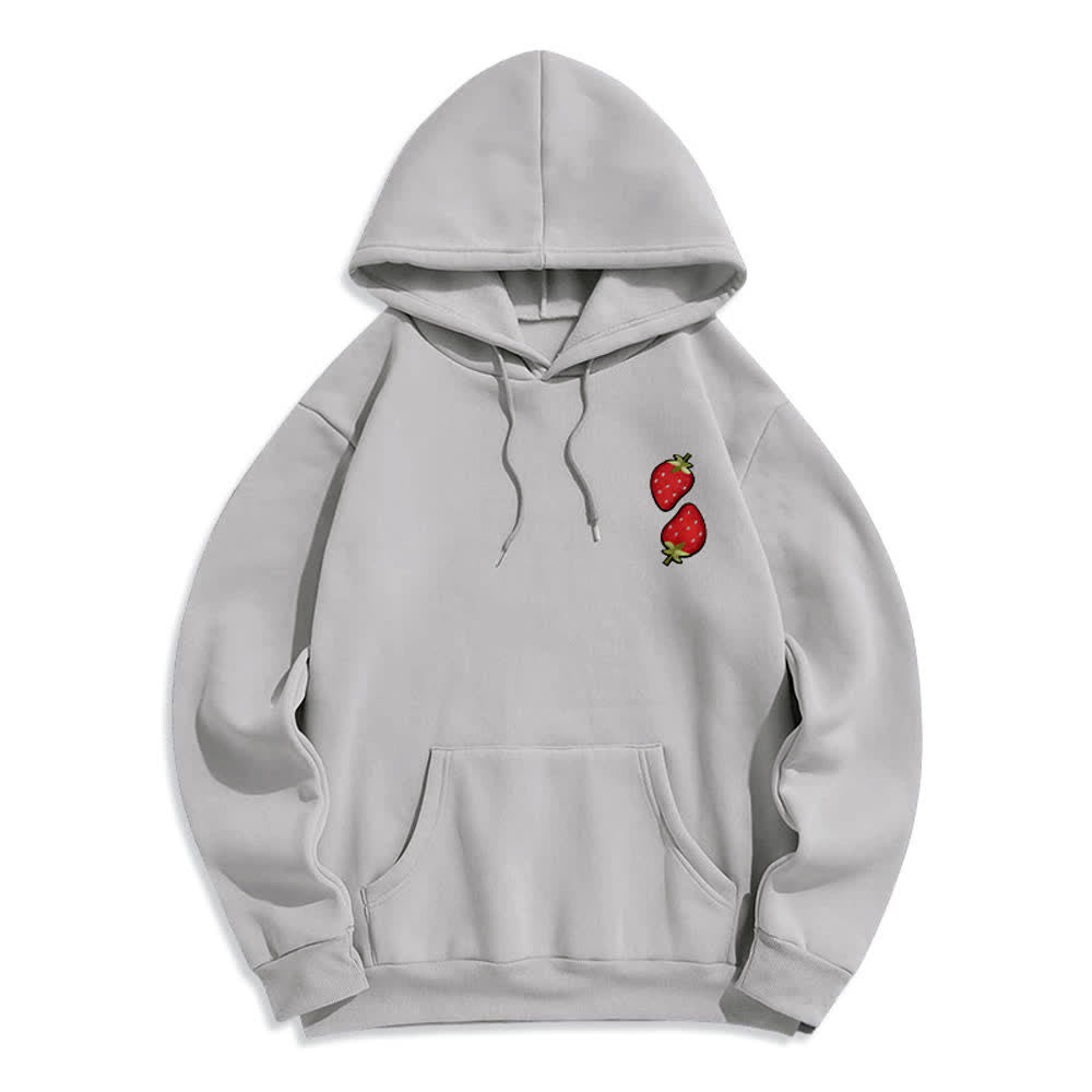 Christianartworkshop Fruit Of The Spirit Strawberry Print Pullover Fleece Lined Polyester Hoodie - image 5