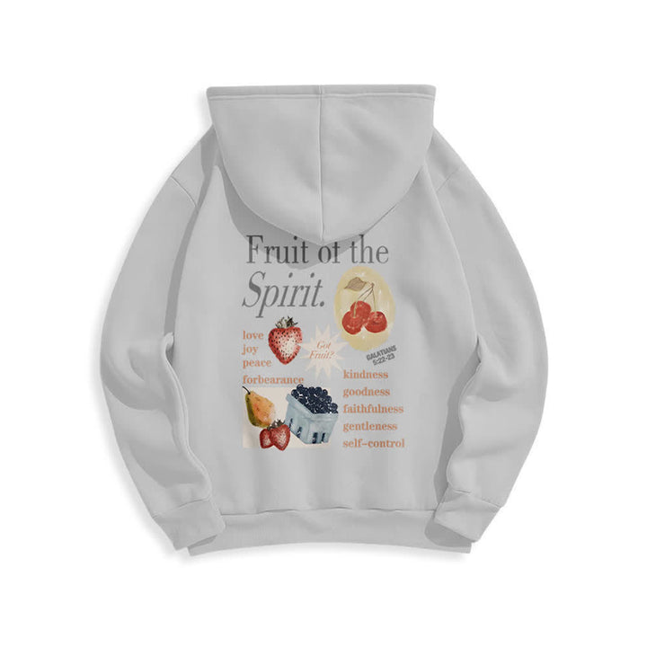 Christianartworkshop Fruit Of The Spirit Strawberry Print Pullover Fleece Lined Polyester Hoodie - image 4