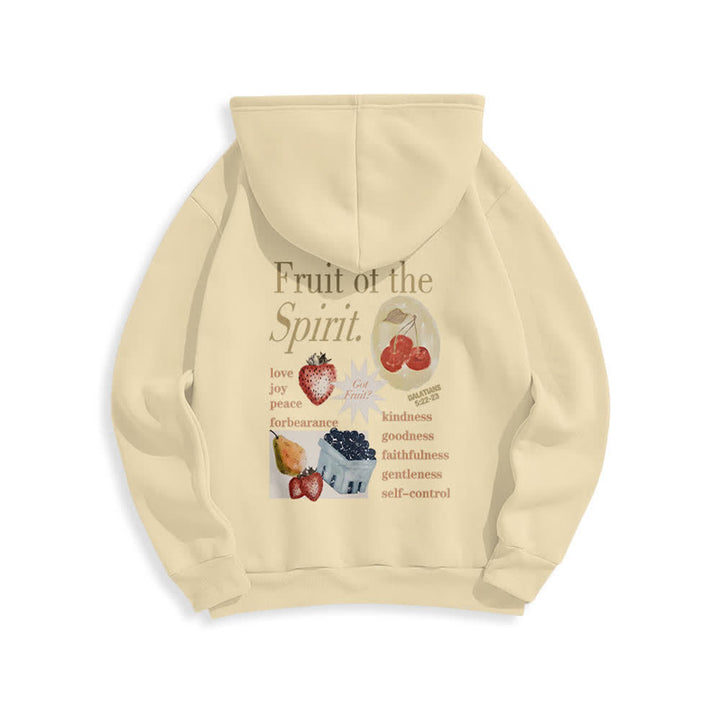 Christianartworkshop Fruit Of The Spirit Strawberry Print Pullover Fleece Lined Polyester Hoodie - image 10