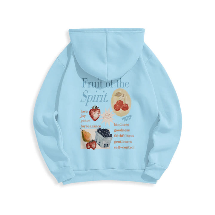 Christianartworkshop Fruit Of The Spirit Strawberry Print Pullover Fleece Lined Polyester Hoodie - image 22