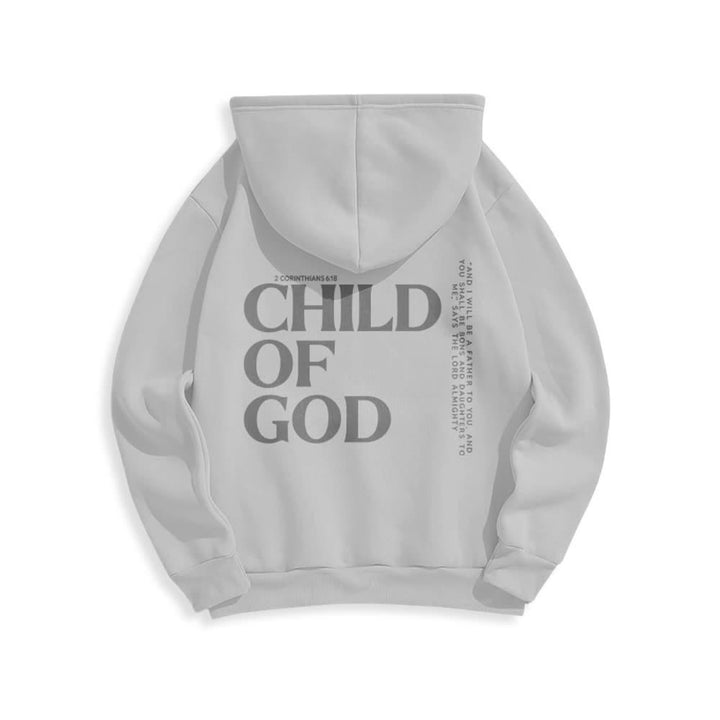 Christianartworkshop Child Of God Minimalist Statement Pullover Fleece Lined Polyester Hoodie - image 13