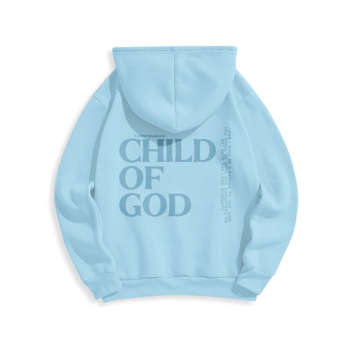 Christianartworkshop Child Of God Minimalist Statement Pullover Fleece Lined Polyester Hoodie - image 10