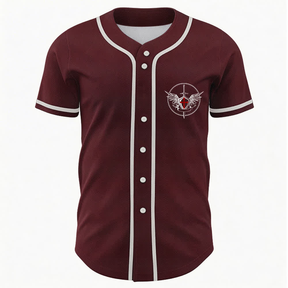 Christianartworkshop Saint Michael Defend Us In Battle Baseball Jersey - image 51
