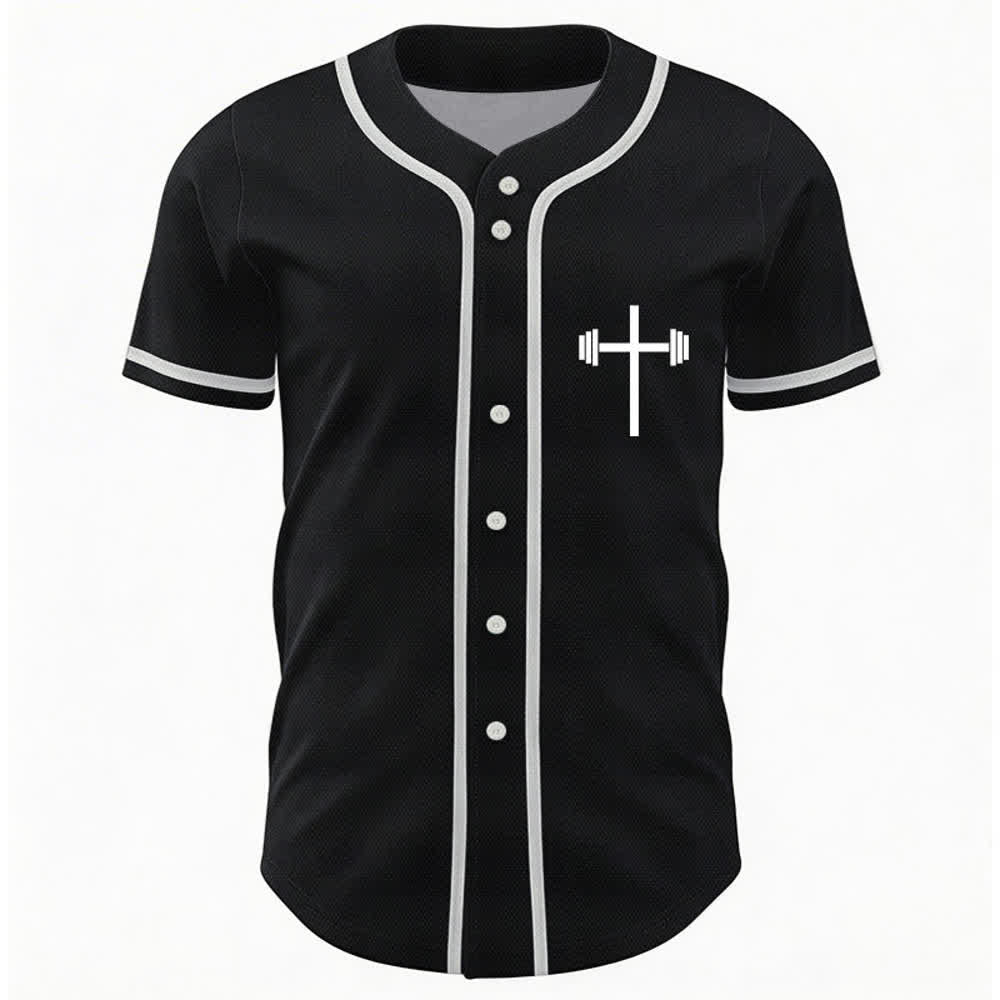 Christianartworkshop Jesus Saves Gothic Mesh Street Baseball Jersey - image 9
