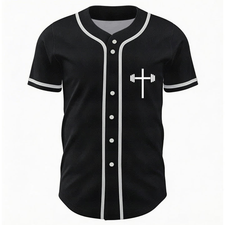 Christianartworkshop Jesus Saves Gothic Mesh Street Baseball Jersey - image 9