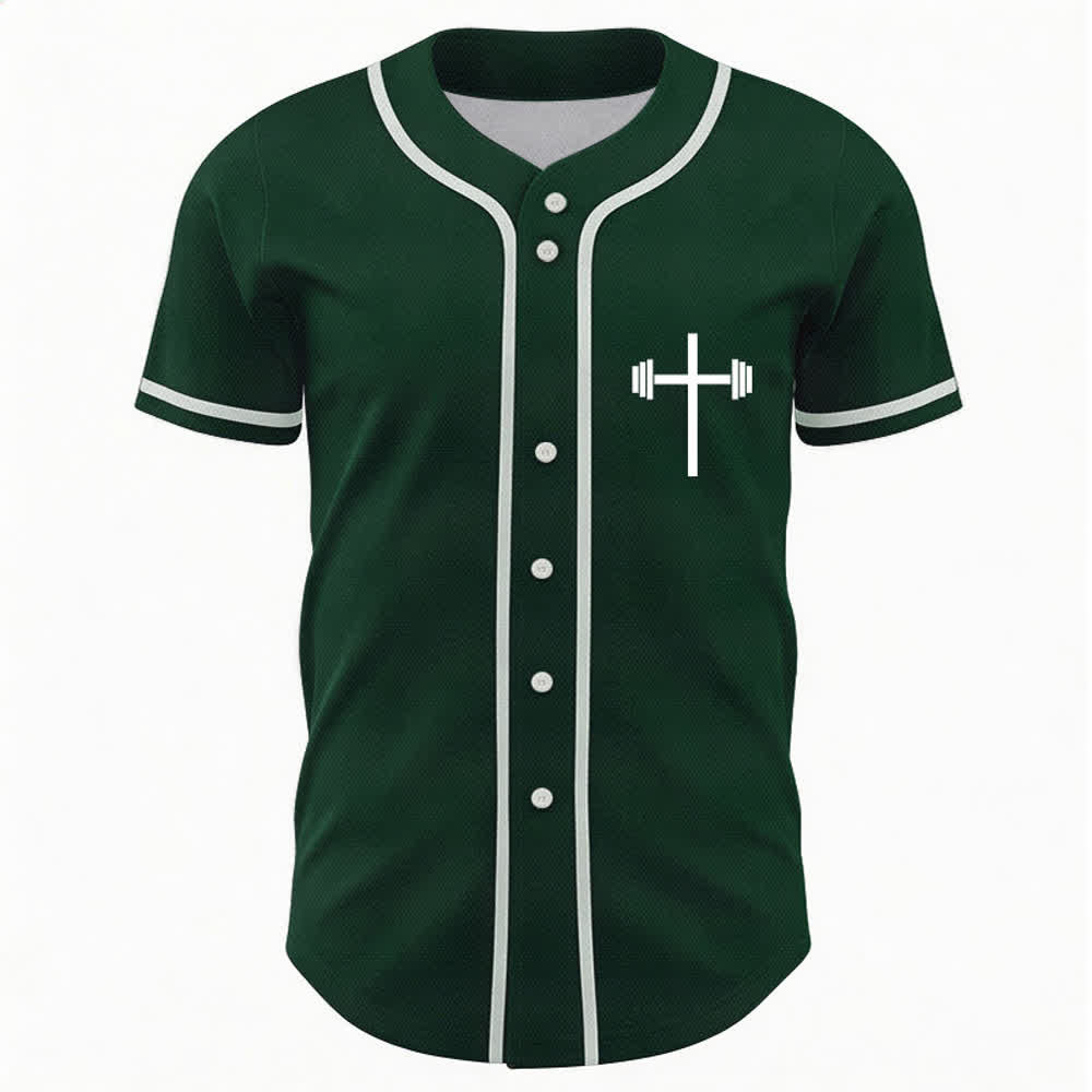 Christianartworkshop Jesus Saves Gothic Mesh Street Baseball Jersey - image 23