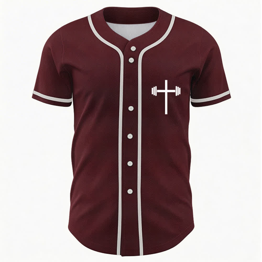 Christianartworkshop Jesus Saves Gothic Mesh Street Baseball Jersey - image 16