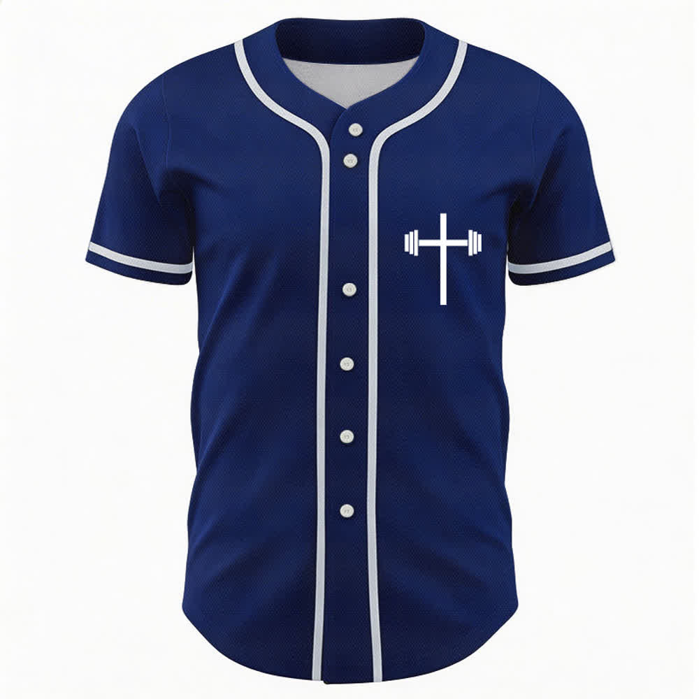 Christianartworkshop Jesus Saves Gothic Street Baseball Jersey - image 37