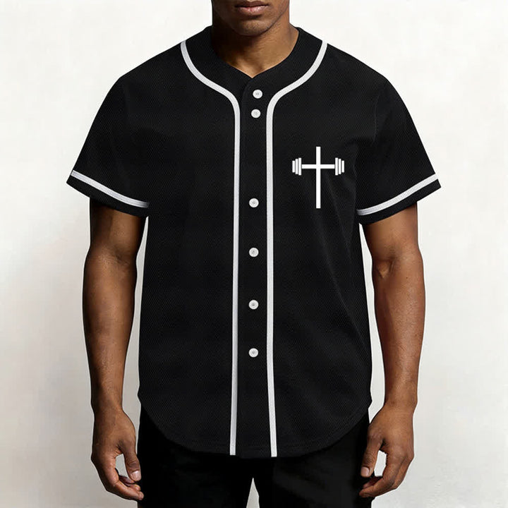 Christianartworkshop Jesus Saves Gothic Mesh Street Baseball Jersey - image 11