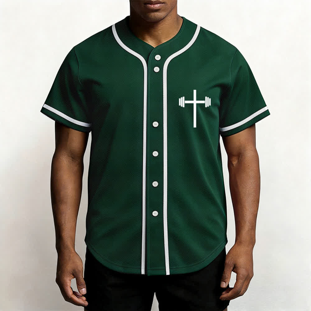Christianartworkshop Jesus Saves Gothic Mesh Street Baseball Jersey - image 27
