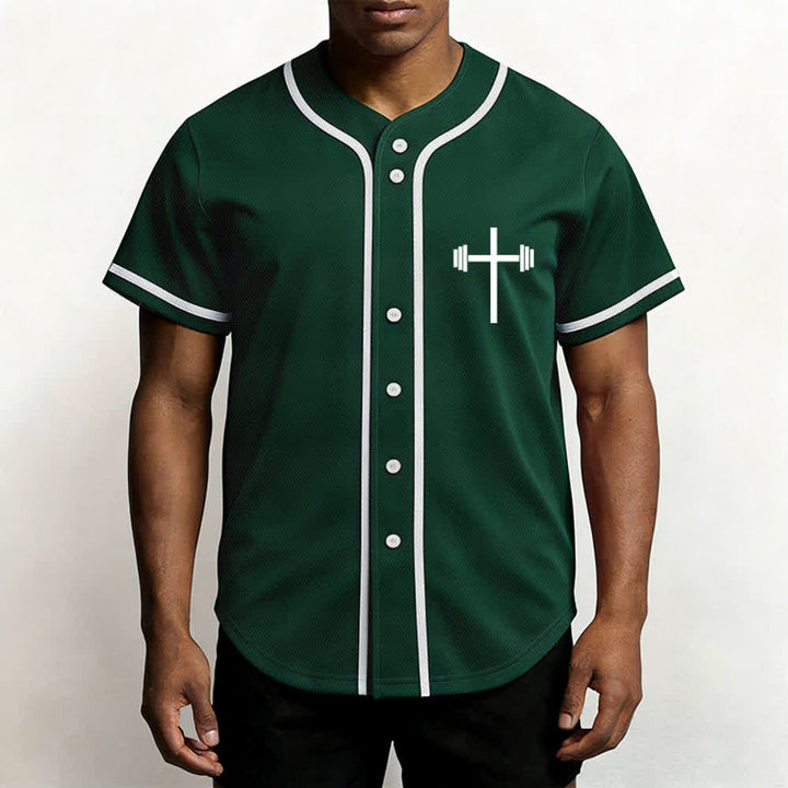 Christianartworkshop Jesus Saves Gothic Mesh Street Baseball Jersey - image 27