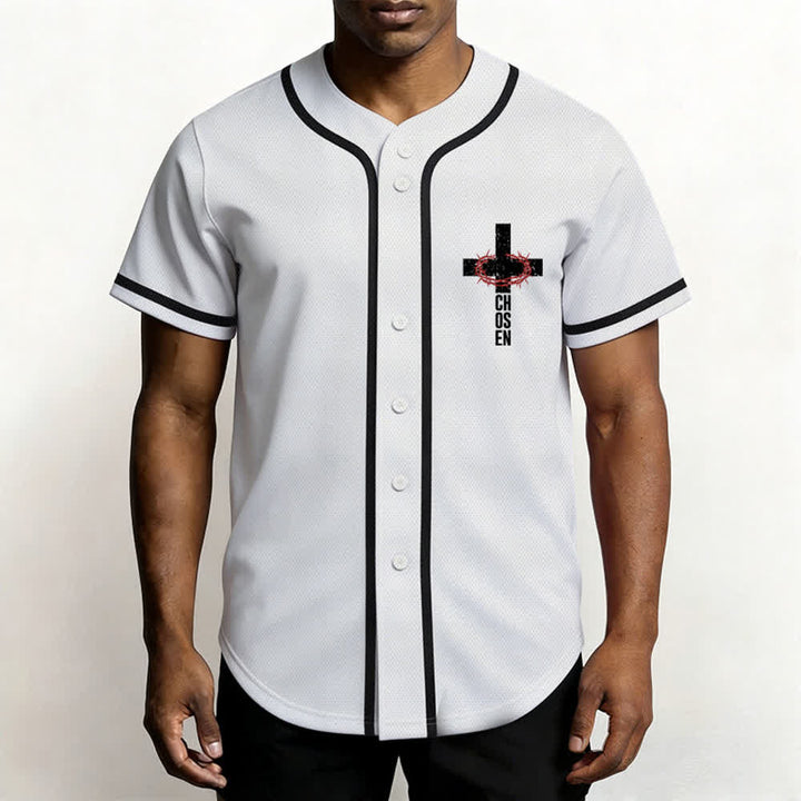 Christianartworkshop Jesus THE WAY THE TRUTH THE LIFE Button Up Baseball Jersey - image 13