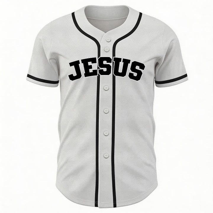 Christianartworkshop Rooted In Christ Black Button Up Baseball Jersey - image 23