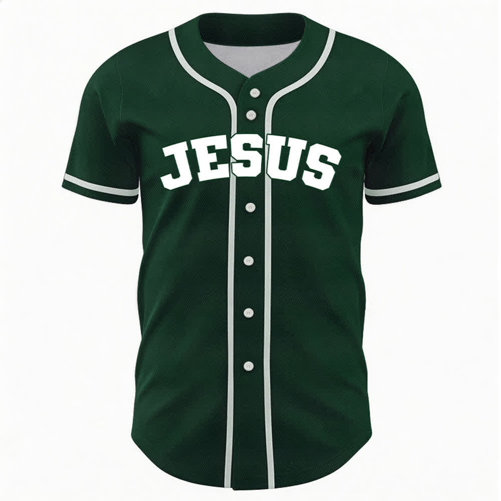 Christianartworkshop Rooted In Christ Black Button Up Baseball Jersey - image 30