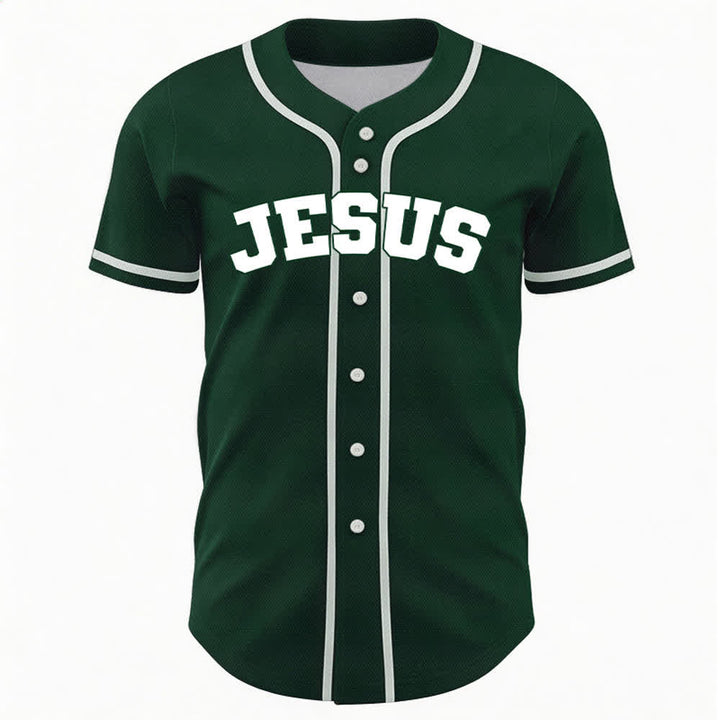 Christianartworkshop Rooted In Christ Black Button Up Baseball Jersey - image 30