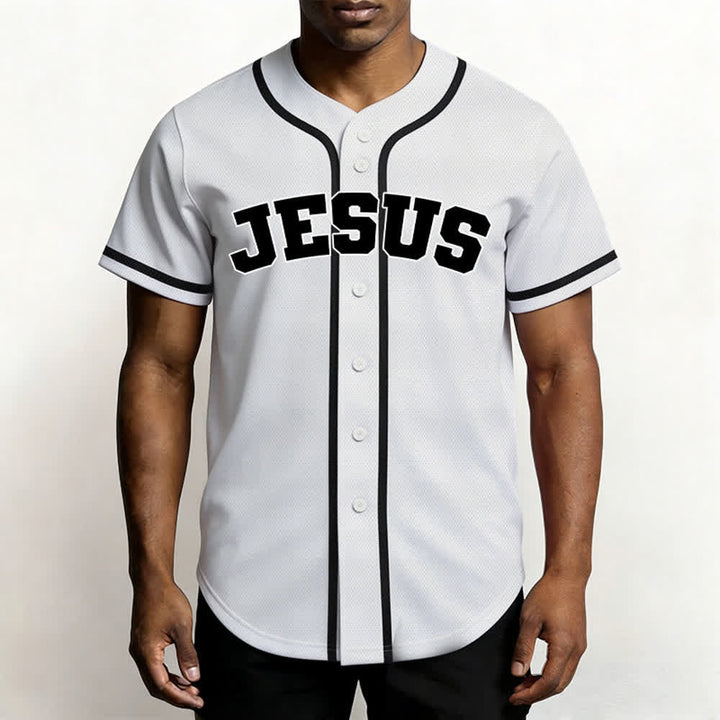 Christianartworkshop Rooted In Christ Black Button Up Baseball Jersey - image 27