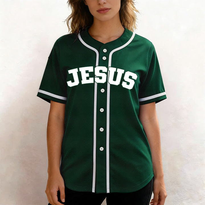 Christianartworkshop Rooted In Christ Black Button Up Baseball Jersey - image 32