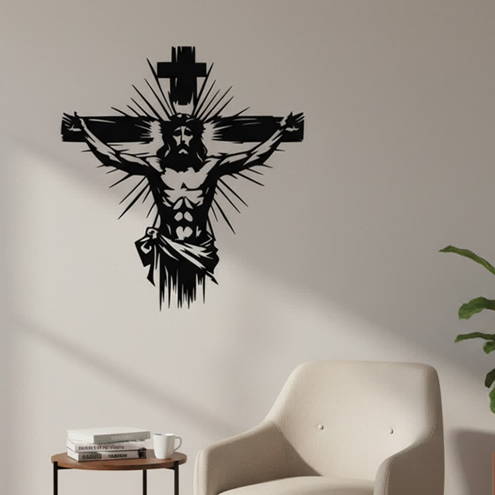 Christianartworkshop Jesus Crucifixion Metal Wall Decor: Bold Statement of Redemption - image 4