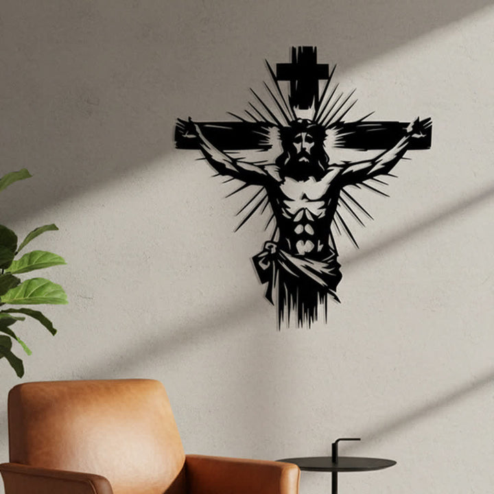 Christianartworkshop Jesus Crucifixion Metal Wall Decor: Bold Statement of Redemption - image 2